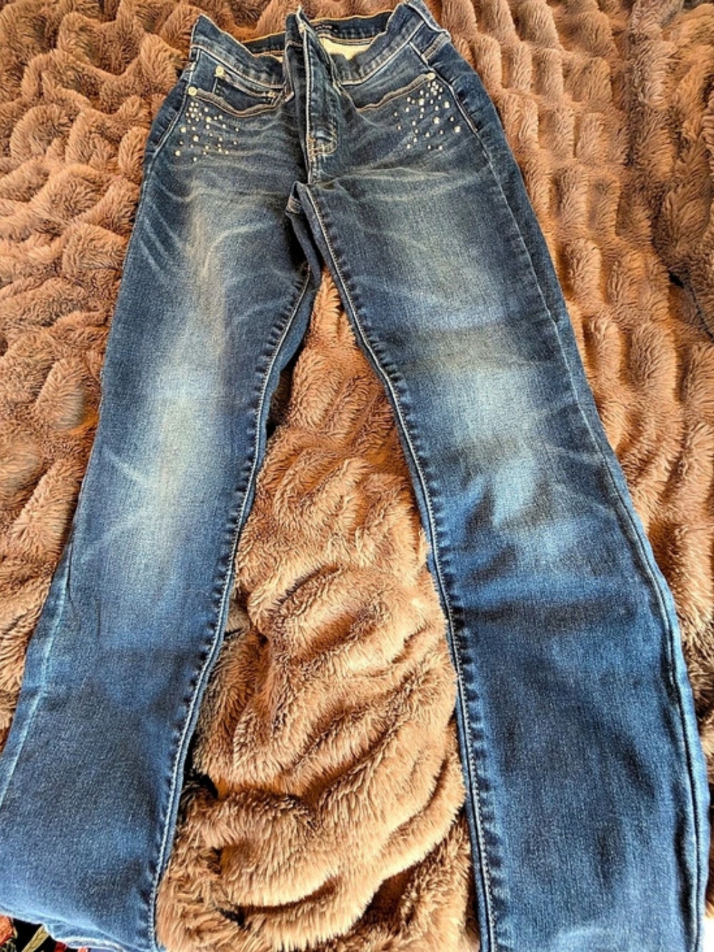Lucky Brand High Rise Skinny Bridgette Size 6 Blue